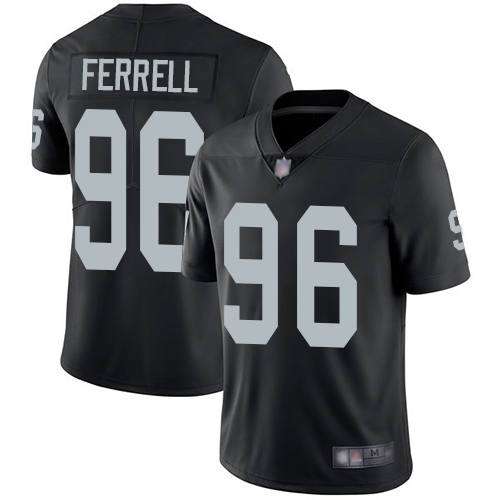 Men Oakland Raiders Limited Black Clelin Ferrell Home Jersey NFL Football #96 Vapor Untouchable Jersey->oakland raiders->NFL Jersey